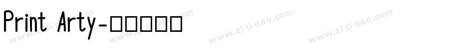 Print Arty字体转换